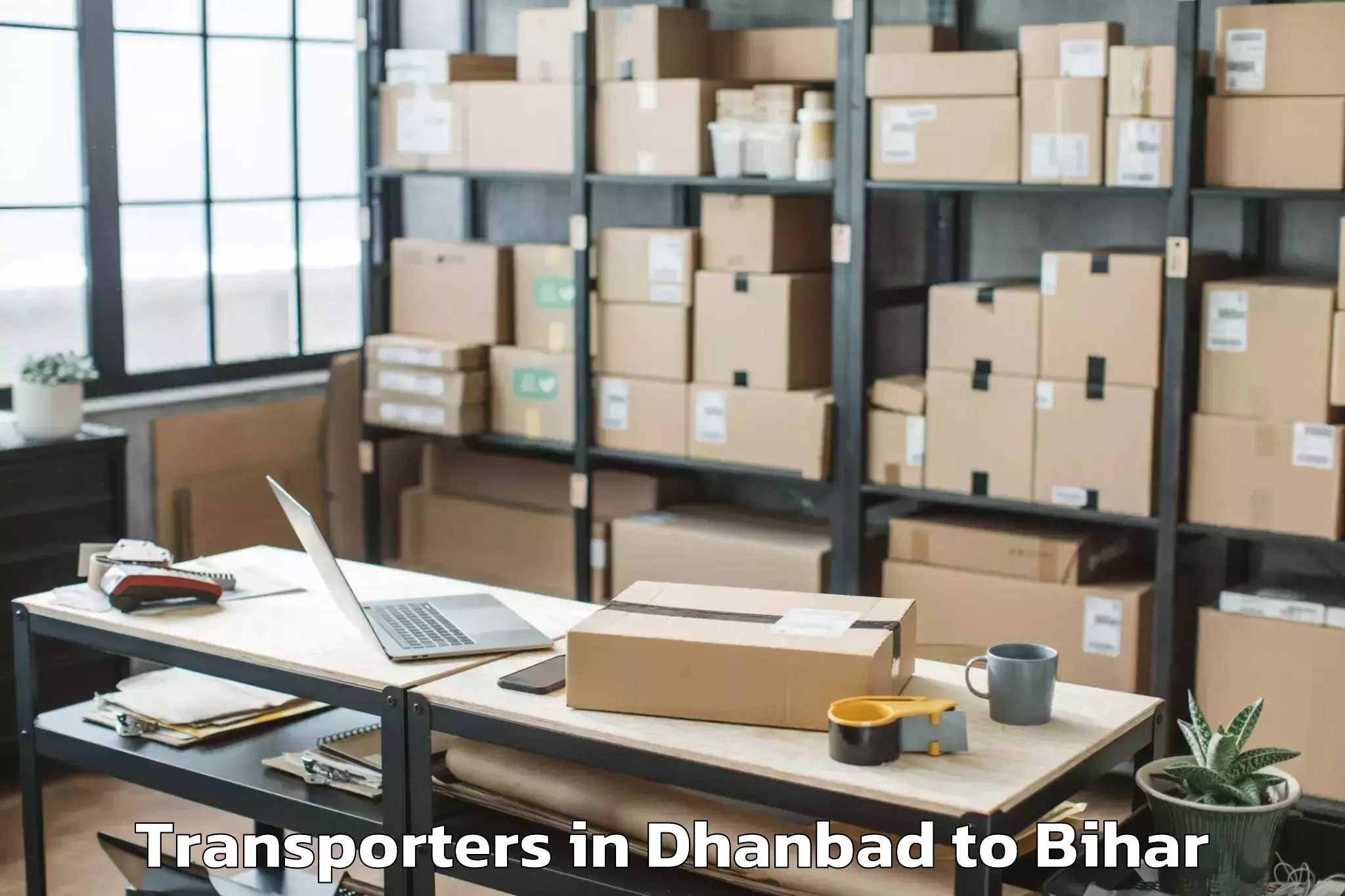 Easy Dhanbad to Jalley Transporters Booking